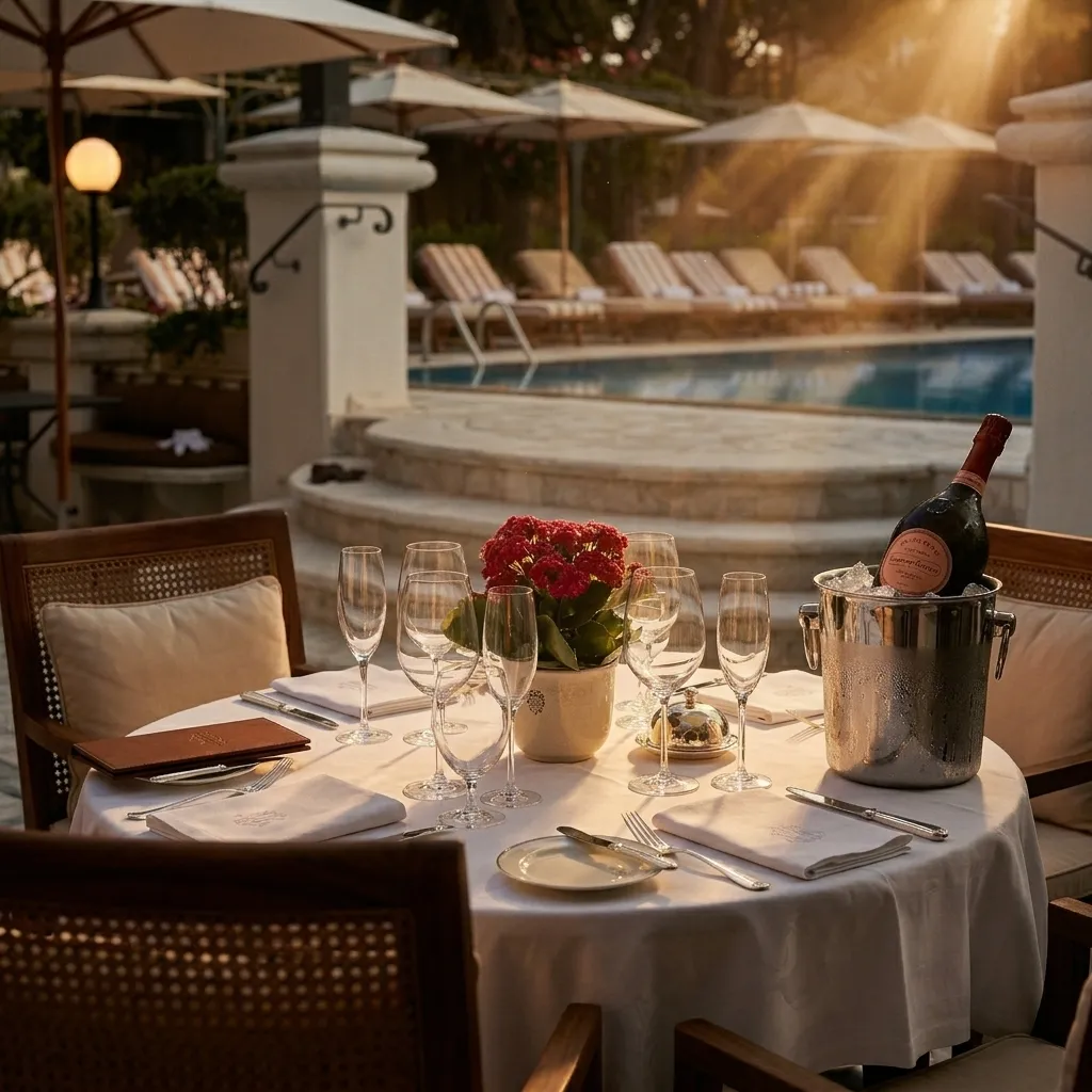 Aperitif am Pool